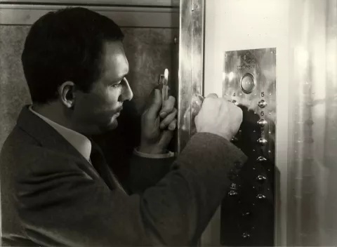 Elevator to the Gallows - Still of Maurice Ronet
